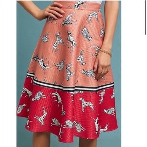 Anthropologie Dalmatian Skirt